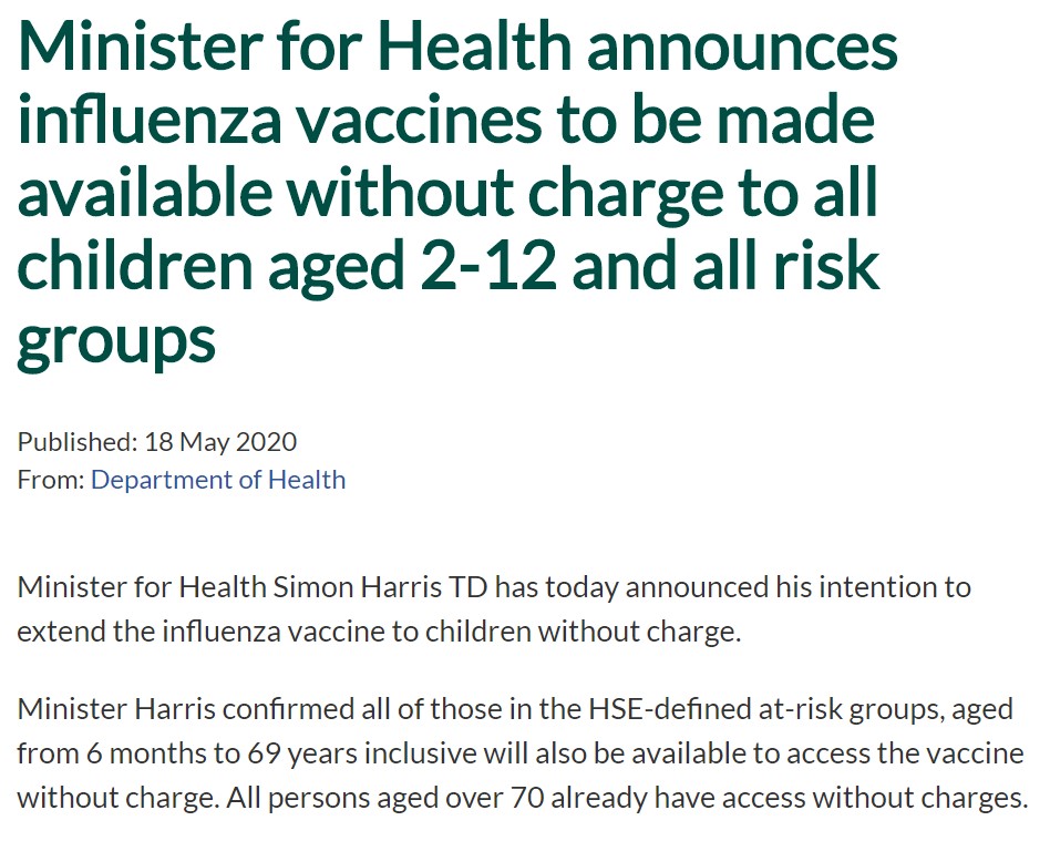 HSE National Immunisation Office (NIO) tweet media