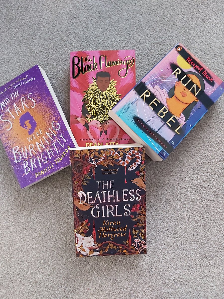 This week I will be mostly reading this gorgeous selection of YA books!  @DeanAtta
@ManjeetMann
@Kiran_MH
@DanielleJawando
#LockdownReading
#ReadingAtHome 
#readingforpleasure