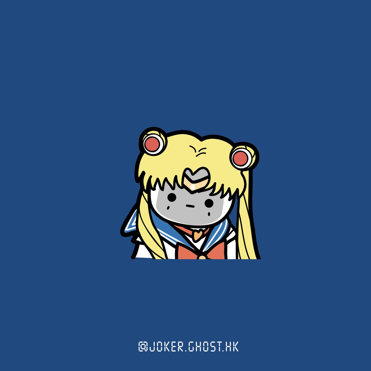 JokerGhost17's tweet photo. 當阿鬼知道今次要扮美少女戰士月野兔時，灰L咗。

#sailormoonredraw #sailormoon #ghost https://t.co/KZtOVGSkWq