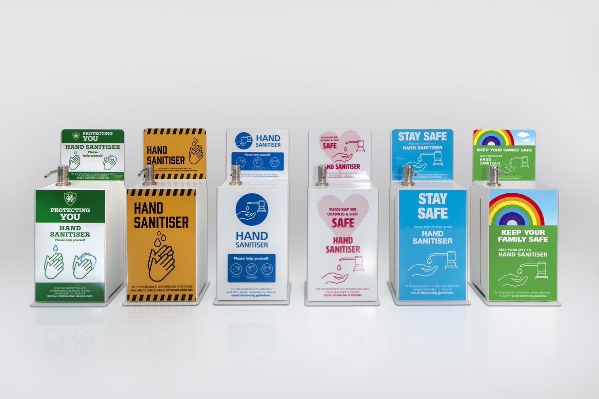 SDIDisplays's tweet photo. Are you in need of Hand Sanitising stations for your store, office, shopping centre, communal areas etc! Order our standard range or personalise with your own graphics!
Get in touch for more information. Keep yourself, customers & colleagues safe 🌈💦
#StaySafe #HandSantiser https://t.co/VGunQMyLNY