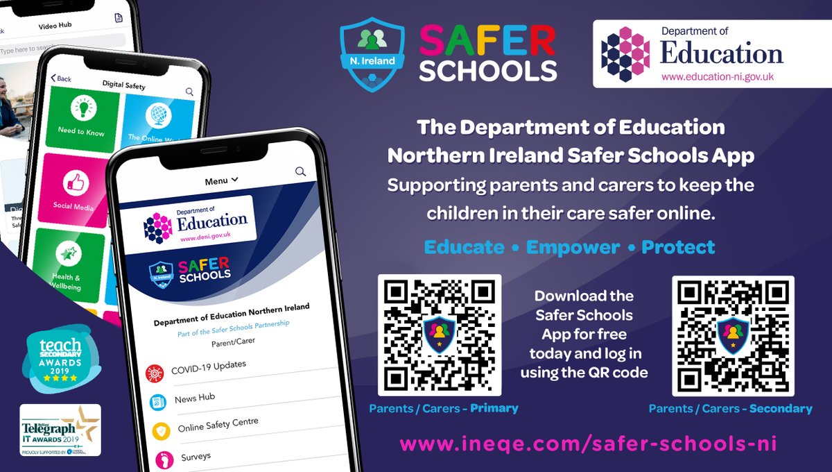 Upper Springfield Development Trust (@usdt2) on Twitter photo APP: <a href="/Education_NI/">Education NI</a> has announced the launch of the Northern Ireland Safer Schools App, which provides invaluable information & support. This app can be downloaded via the iOS App Store, Google Play Store, or QR code. Click the link for more details: ineqe.com/safer-schools-… APP: <a href="/Education_NI/">Education NI</a> has announced the launch of the Northern Ireland Safer Schools App, which provides invaluable information & support. This app can be downloaded via the iOS App Store, Google Play Store, or QR code. Click the link for more details: ineqe.com/safer-schools-…