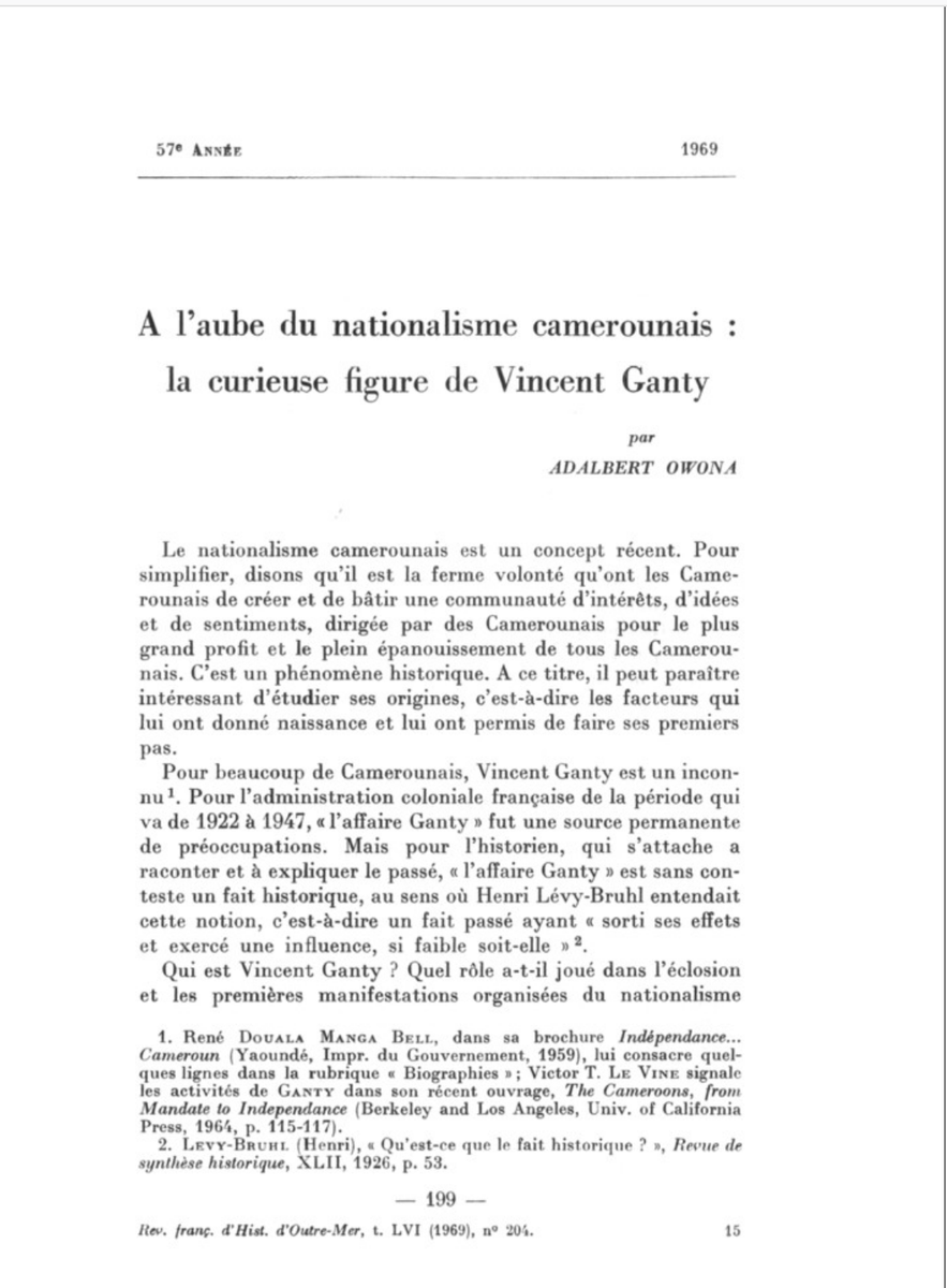 @MTerretta works on #causelawyering more broadly. Cause lawyers, like Gabonese Deemin & Guyanese Ganty, who ventured into French-mandated Cameroon, documented rights violations, part of massive expansion of claims-making during interwar period tinyurl.com/ya5vku8o  ~BNL