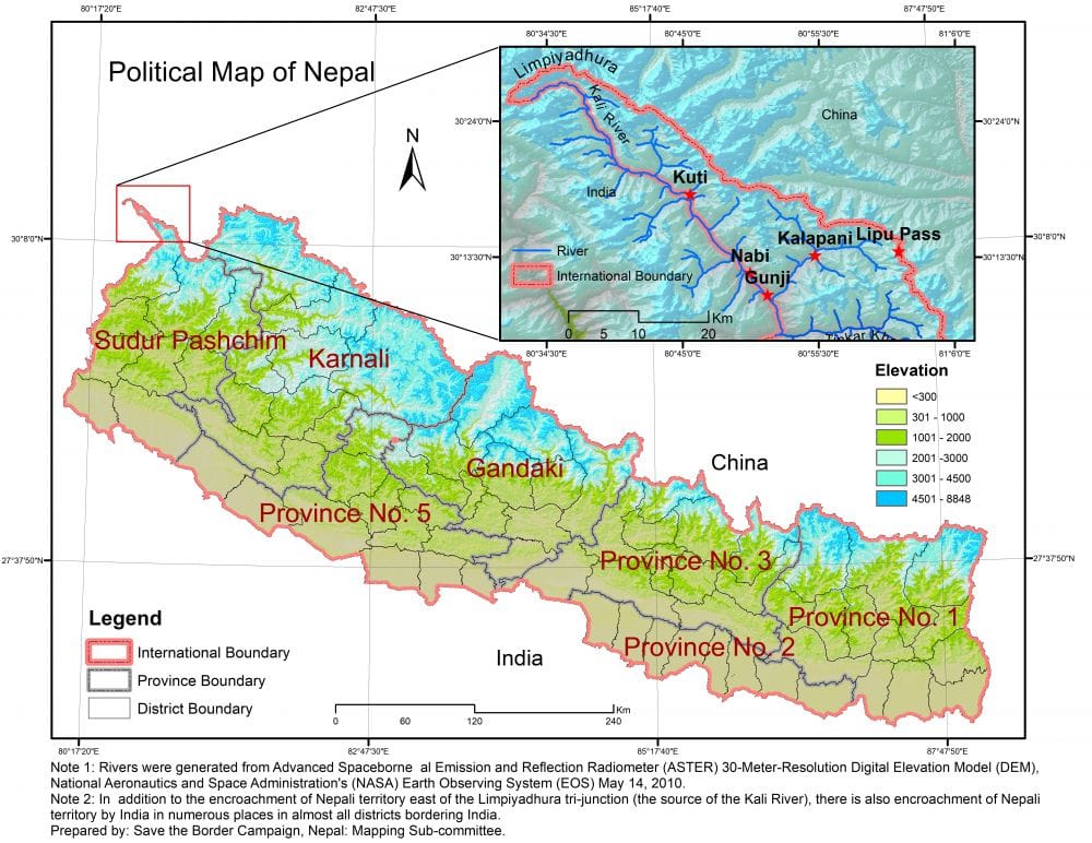 New Nepal Map 2077 تويتر \ Ajit Baral على تويتر: "Nepal Has Issued A New Map Asserting Its  Claim Over That Narrow Strip Of Land To The East Of The Kali River  Comprising Limpiyadhura, Kalapani And