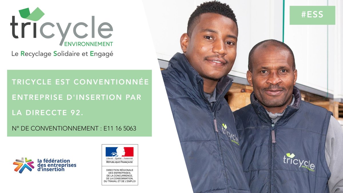 tricycle_env's tweet photo. [ Notre engagement #ESS ] Notre objectif est de mener les salariés en situation de précarité vers un retour à l'emploi durable à travers un accompagnement professionnel et social.
. 
. 
#inclusion #rse #developpementdurable #economiecirculaire #ess #insertion #social https://t.co/E2HhA0lbqp
