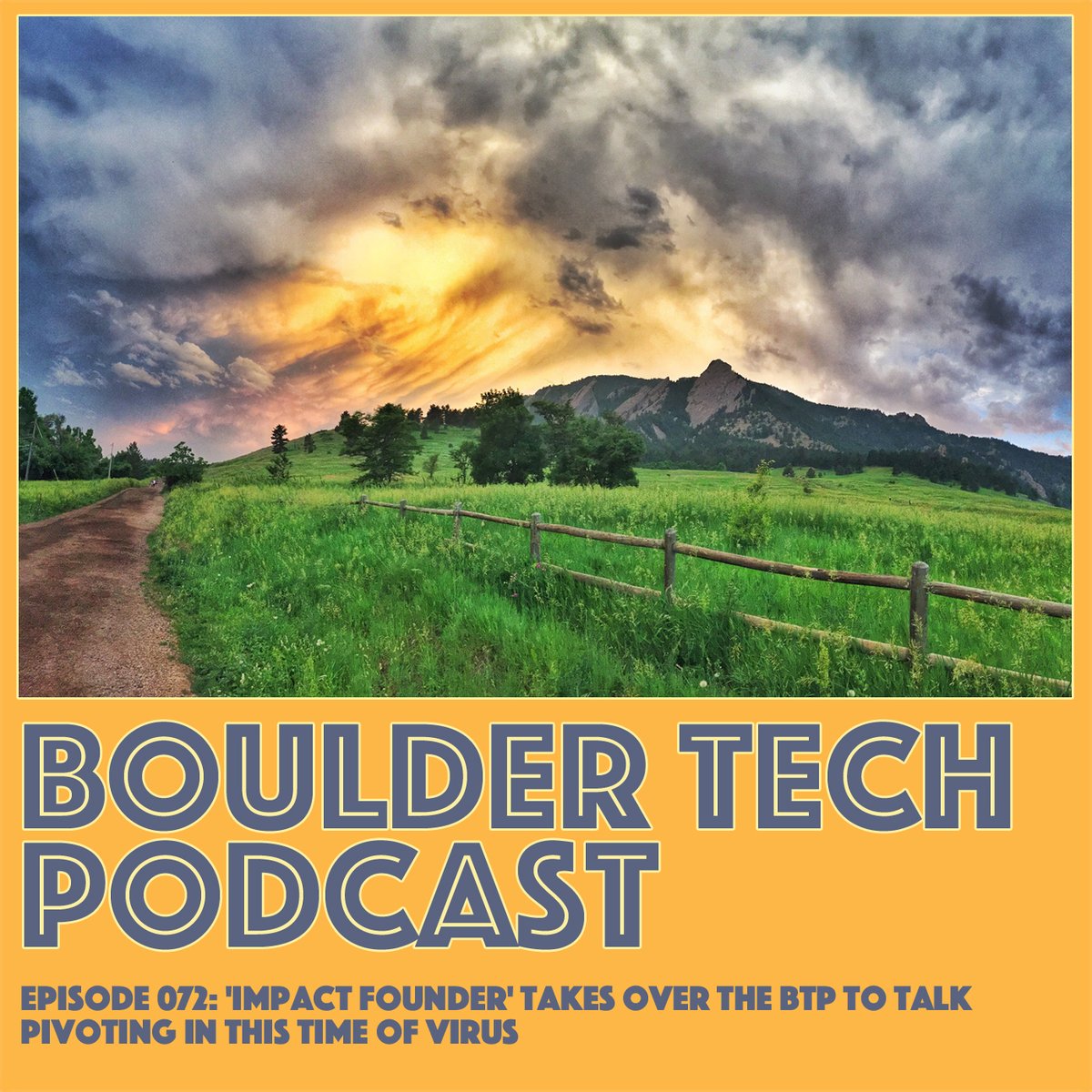 BoulderTechCast's tweet photo. Ep72 of @BoulderTechCast is a 'takeover' by @ImpactFounder who speaks to Four Corners Clean disinfecting service and @handofftech booze delivery about successful pivots in response to #covid19. #bsw #bsw20 #boulderstartupweek @bldrstartupweek @unicorn https://t.co/dMSgdlMn2Y https://t.co/OEBak4N32i