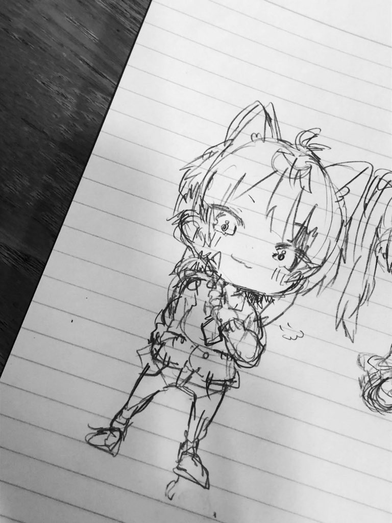 とても好きな感じにかけたどや顔方にいるのはりねこくんな設定 」ぽち
