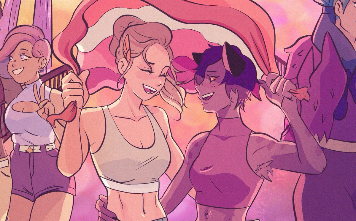I am so excited to announce: WE MUST BE PROUD, A SheRa Charity Pride Zine!!! This 30 pg zine has been a labour of love by 12 artists in the hopes of raising money for Trans and LGBTQ+ organizations during pride month. Preorders open on Indiegogo on WEDNESDAY, MAY 20TH 🌟 #SheRa