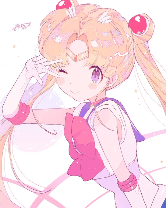 セーラームーンを自分の絵柄で描きました!? 