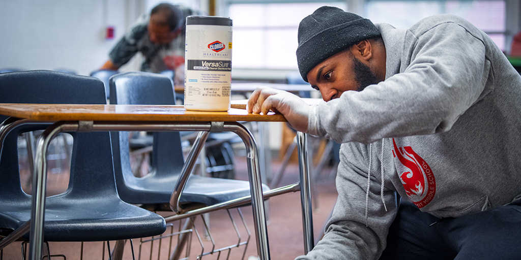 GCSchoolsNC's tweet photo. Thank you for being a part of the GCS team, Maintenance Staff! We are so appreciative of our maintenance team &amp; the work they do to provide safe, healthy &amp; clean facilities for students &amp; faculty. We could not achieve academic excellence without you! #WeSeeYouGCS #ncschoolheroes https://t.co/NpNx52doW8