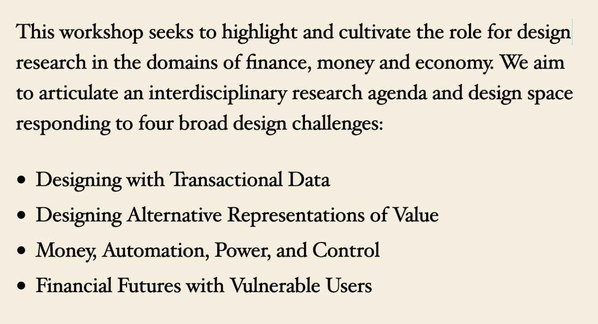 ElsdenChris's tweet photo. We're running a virtual @acmdis2020 workshop on 'Designing Futures of Money and FinTech' over two days July 7th/8th. 

If you want to join us – submit a short scenario or vignette of use (or non-use!) of FinTech by June 11th.

For more see: 👇👇👇
https://t.co/AHU8k09j0c https://t.co/jnJaChsNck