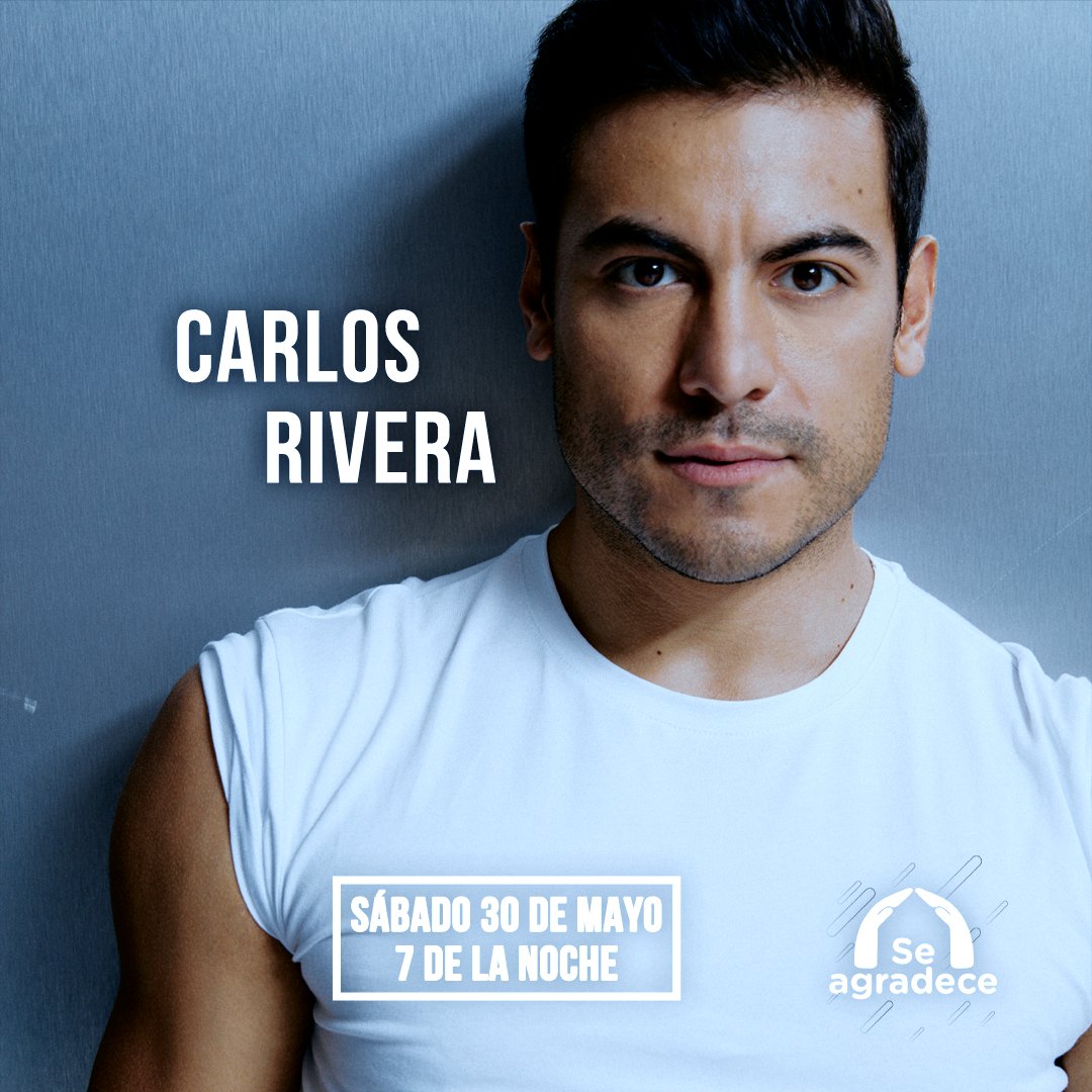 .<a href="/_CarlosRivera/">Carlos Rivera</a> enamorará con su canciones en #SeAgradece el 30 de mayo a las 7:00 p.m. #ConLasEstrellas ✨