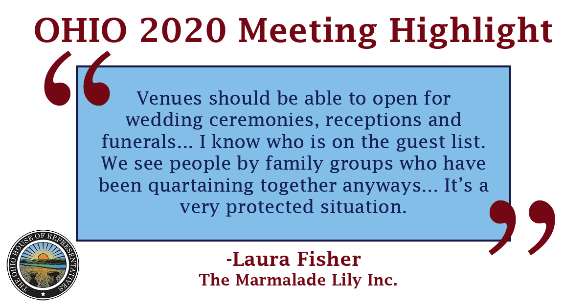 Owner of The Marmalade Lily Inc., Laura Fisher, spoke on behalf of her business during today's task force meeting. To re-watch her remarks before the task force, visit ohiochannel.org/collections/oh…