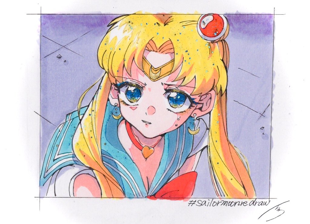 セーラームーン 懐かしさにやりたくなってしまいました Sailormoonredraw イツク Skeb募集始めましたのイラスト