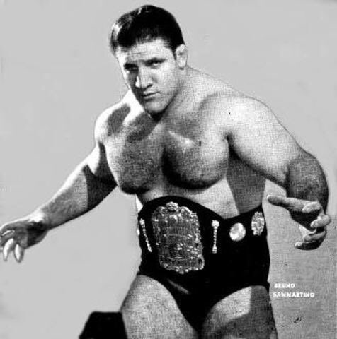 Bruno would hold the title for almost a year (just 2 days short) when The Sheik took the championship on a count-out.Sammartino would win the title back less than a month later via DQ. #WWE  #AlternateHistory