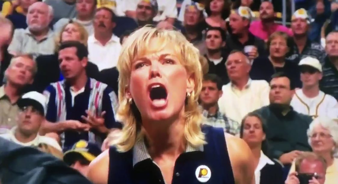 A lot of chatter today about this die-hard Indiana Pacers fan. Watch my INTERVIEW with this Indianapolis woman at 5pm on <a href="/WISH_TV/">Wish Tv</a>. #TheLastDance