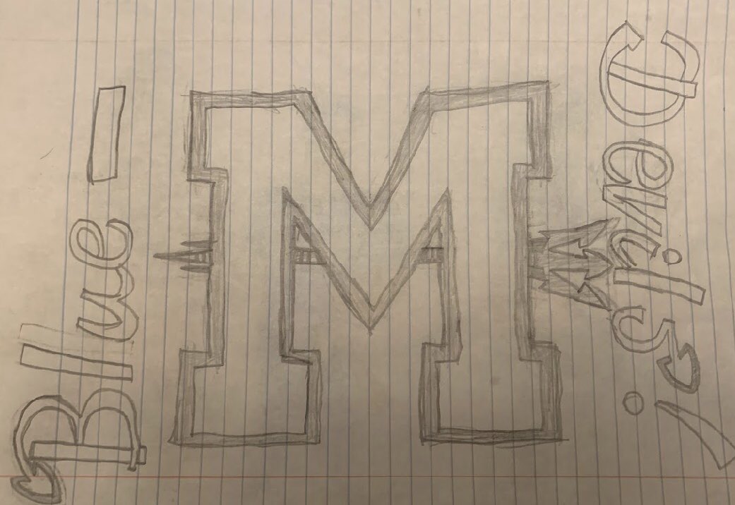 Crystal Maynor (@mesbluedevilart) on Twitter photo Today’s Artist of the Day is bringing the school spirit! “M” by Garrett - Pencil Drawing <a href="/MESBlueDevils/">Model Elementary School</a> @fcsarts <a href="/FloydCoSchools/">Floyd County Schools</a> <a href="/romenewstribune/">Rome News Tribune</a> #WeAreModel #WeAreFamily #WeAreArtists Today’s Artist of the Day is bringing the school spirit! “M” by Garrett - Pencil Drawing <a href="/MESBlueDevils/">Model Elementary School</a> @fcsarts <a href="/FloydCoSchools/">Floyd County Schools</a> <a href="/romenewstribune/">Rome News Tribune</a> #WeAreModel #WeAreFamily #WeAreArtists