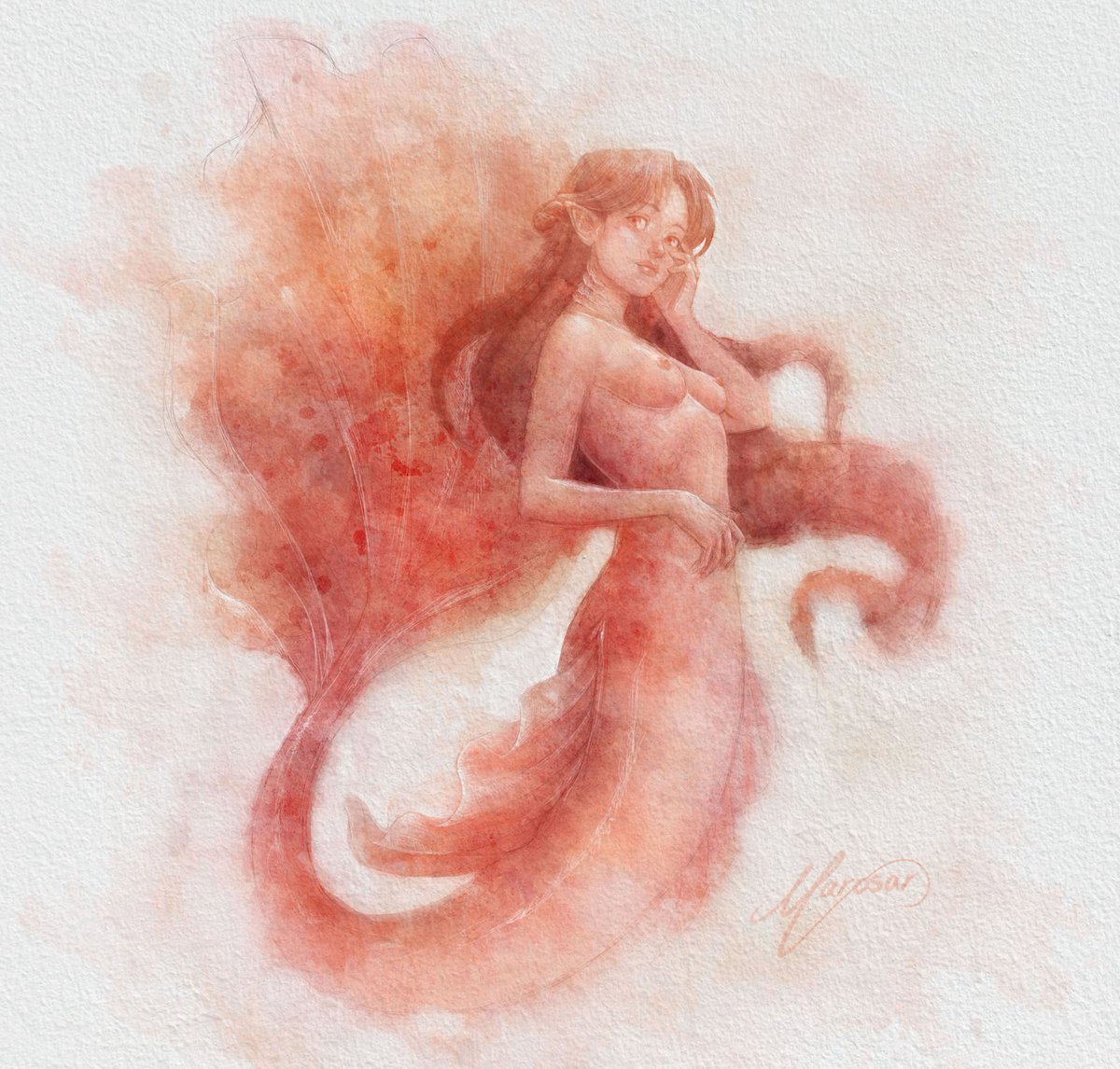 <a href="/benshorts/">Benshorts</a> Una de las sirenas del mermay que hice este año ✨  aunq luego le cambié el color 💦