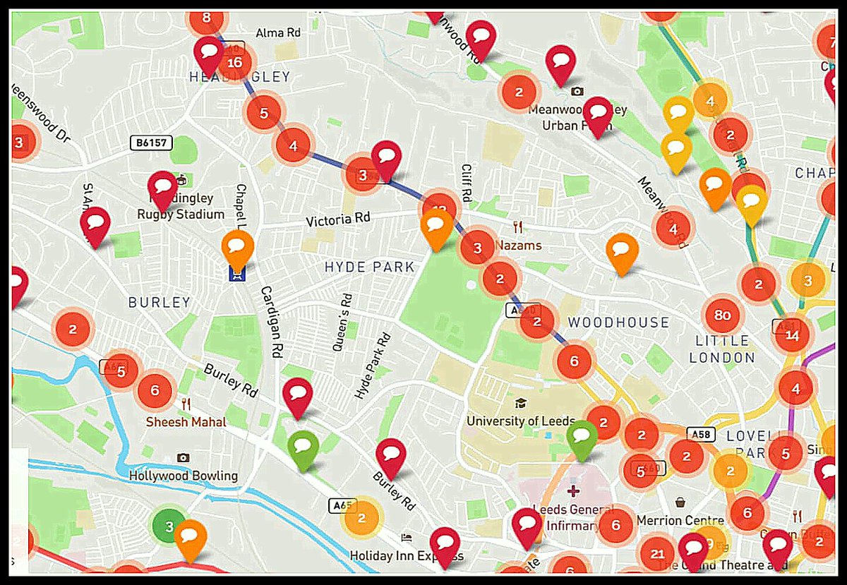 ConnectingLeeds's tweet image. Since Friday 15 May we’ve had 8,000 contributions to our Leeds map in 4 days❣️
😮Phenomenal. 
👍Thank you all who has visited. 
❤️We’d love more feedback. 
Visit: leedscovid19transport.commonplace.is