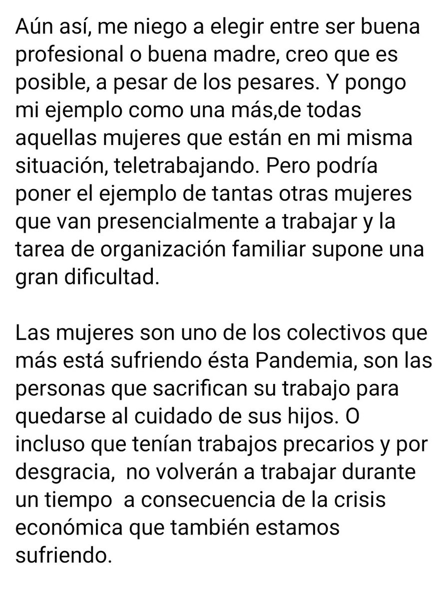 Cs_Saray's tweet photo. Necesitamos medidas de #Conciliacionlaboral para evitar agravar más la situación de l@s Español@s.
Problemas estructurales que se ponen de manifiesto con la #CrisisSanitaria y #crisiseconomica que estamos sufriendo.
Adjunto en fotos, mi experiencia personal. https://t.co/cGMjgKtHdg