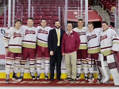 Congratulations to my seniors who should be getting their degree inside Alumni Stadium right now...Best of luck to you all in your future endeavors.  You have left a lasting impression with your teammates and myself! Onward &amp; Upward gentlemen. <a href="/BCClubIceHockey/">BC Men's Club Hockey</a>  #WeAreBC #seniors
