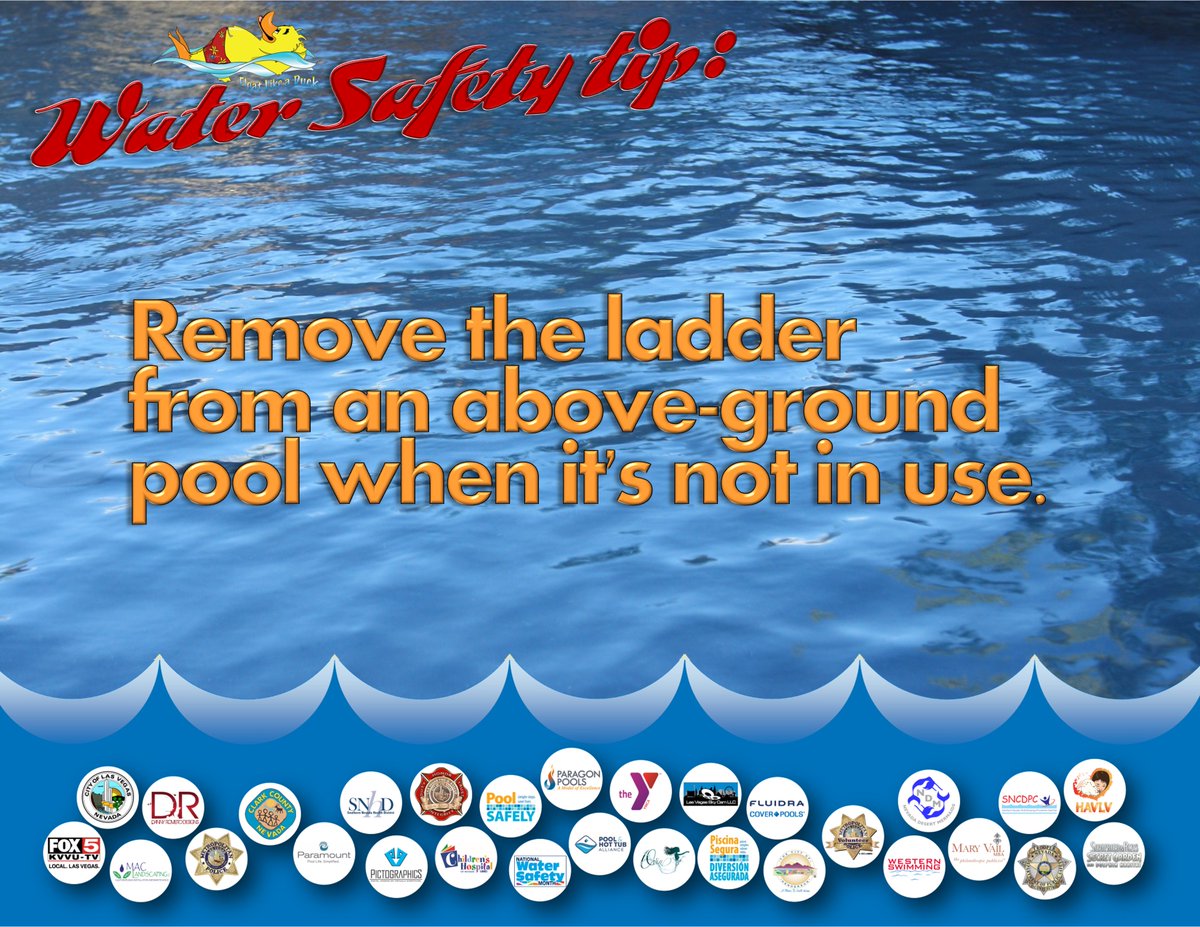 Duckieparagon's tweet image. Water Safety Tip: Remove the ladder from an above-ground pool when it's not in use. #abovegroundpools #waterafetytip #watersafetymonth #watersafety #poolsafety #childsafety #ParagonPoolsLV@ThePHTA @drownalliance @LasVegasFD @SNHDinfo @1paramount @Fluidra_NA @CityOfLasVegas