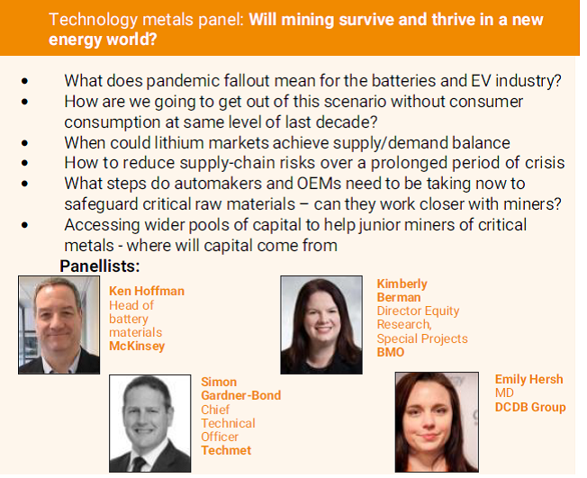 UraniumEmily's tweet photo. Thanks @Investinmining for great chat on #battery and #technology metals like #lithium, #Nickel and #cobalt
How will OEM #SupplyChains evolve as cars go #electric?
Enjoyed perspectives from @McKinsey, @BMO, and #Techmet https://t.co/QJzGryhAPn