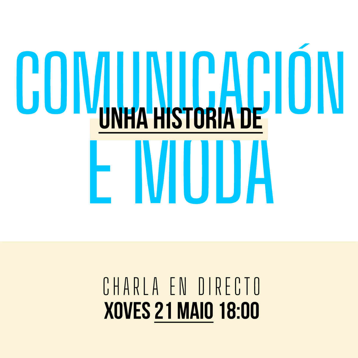 xuventude's tweet photo. #TALENTOMOZOONLINE‼️
Xoves, 21 de maio, ás 18:00 h👉🏽Charla en directo no noso Instagram sobre comunicación, moda e moito máis coa xornalista @donkey_cool e @Crispichelt , directora xeral de Xuventude, Participación e Voluntariado.
Reserva a hora na túa axenda😉 https://t.co/ZgENwPvFZm