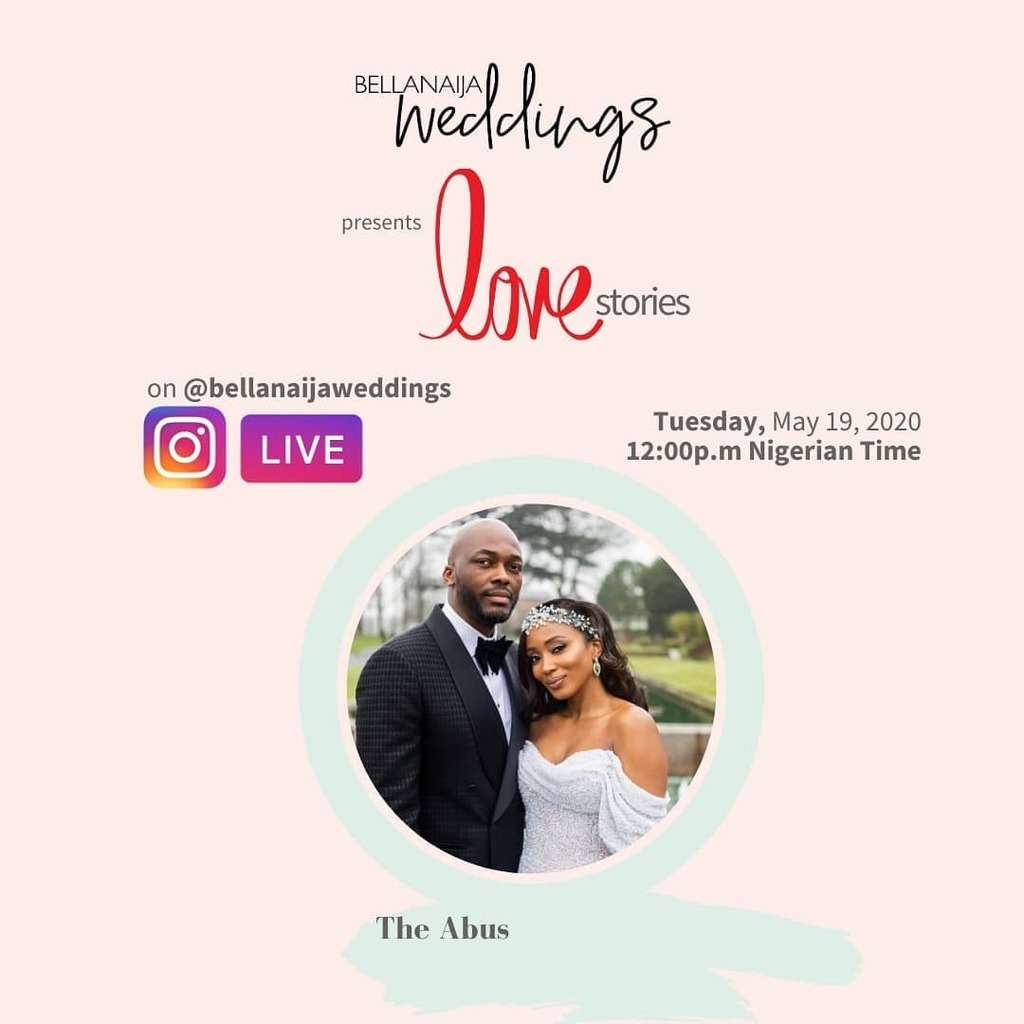 BellaNaijaWed's tweet photo. Hey #BellaNaijaWeddings beauties!

Join The Abus ( @bixiebeau &amp; @kabiruabu ) for another episode of #AtHomewithBN: BellaNaija Weddings presents Love Stories.

See you tomorrow by 12pm.

#BellaNaijaWeddings #AtHomewithBN https://t.co/AhLLhZjW7N