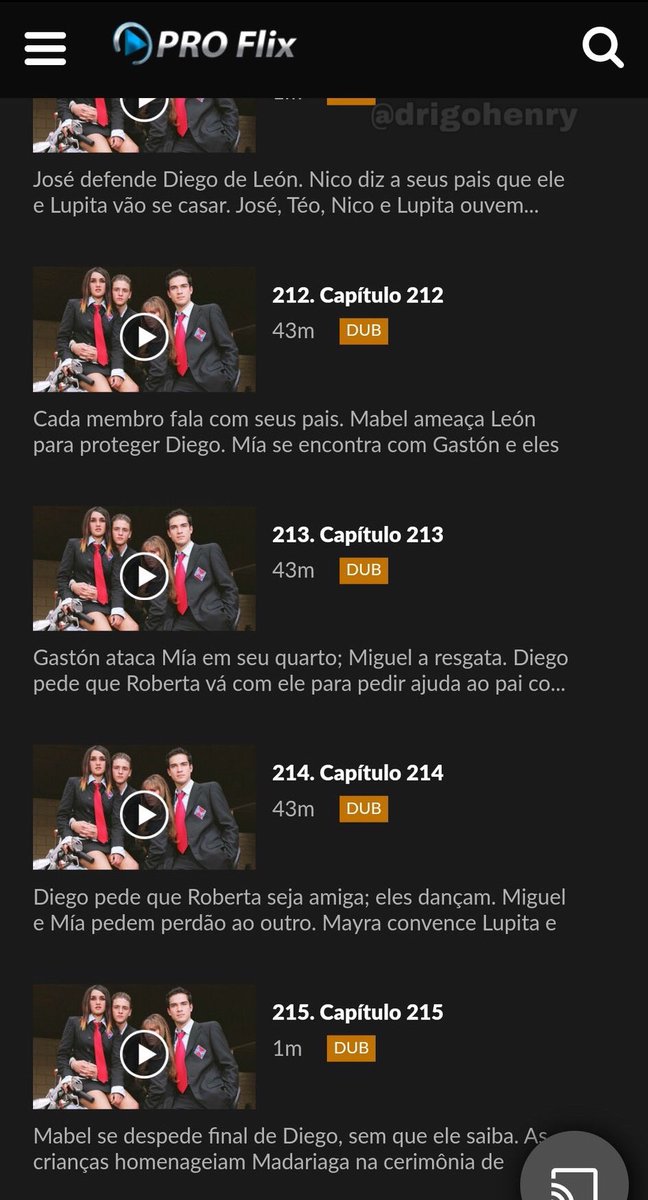 drigohenry's tweet photo. Sabia que existe um app/site tipo a Netflix onde tem várias séries/filmes (inclusive as 3 temporadas de Rebelde) Totalmente de graça? Se chama ProFlix. #RBD #FreeRBD #Netflix https://t.co/3QxvuUQBFm