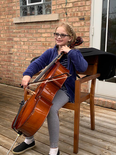 Chiara &amp; Sabrina participate in the Lift Your Voice 2020 community performance initiative.  #liftyourvoice  All performers played the same melody at the same time:  “Panem Nostrum,” by Reena Esmail, American pianist and composer. #d57learns,#d57bettertogether,#d57performs
