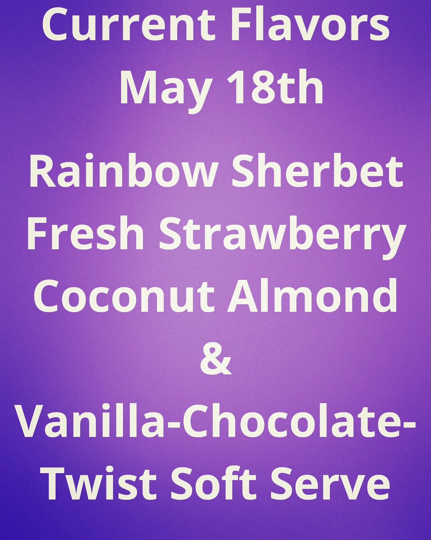 Gracie's In Somerset 🍦 on Twitter "Our current flavor list until we