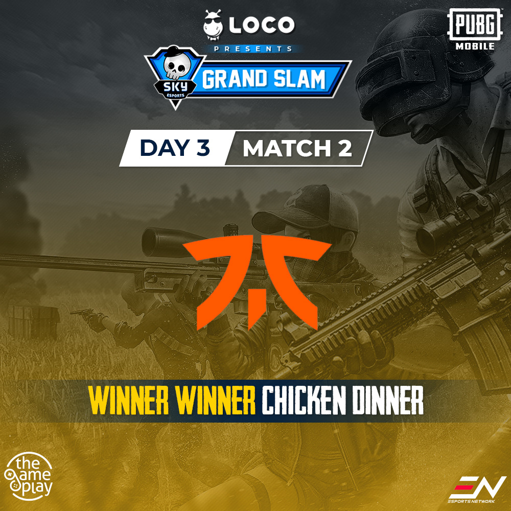 skyesportsintl's tweet photo. #TeamFnatic grabs the chicken dinner in the 2nd match today in Skyesports Grandslam! What a top class performance!
@GetLocoNow @shivanandysky @Gnanashekar #SkyesportsGrandslam https://t.co/Fzy8YwZ4QU