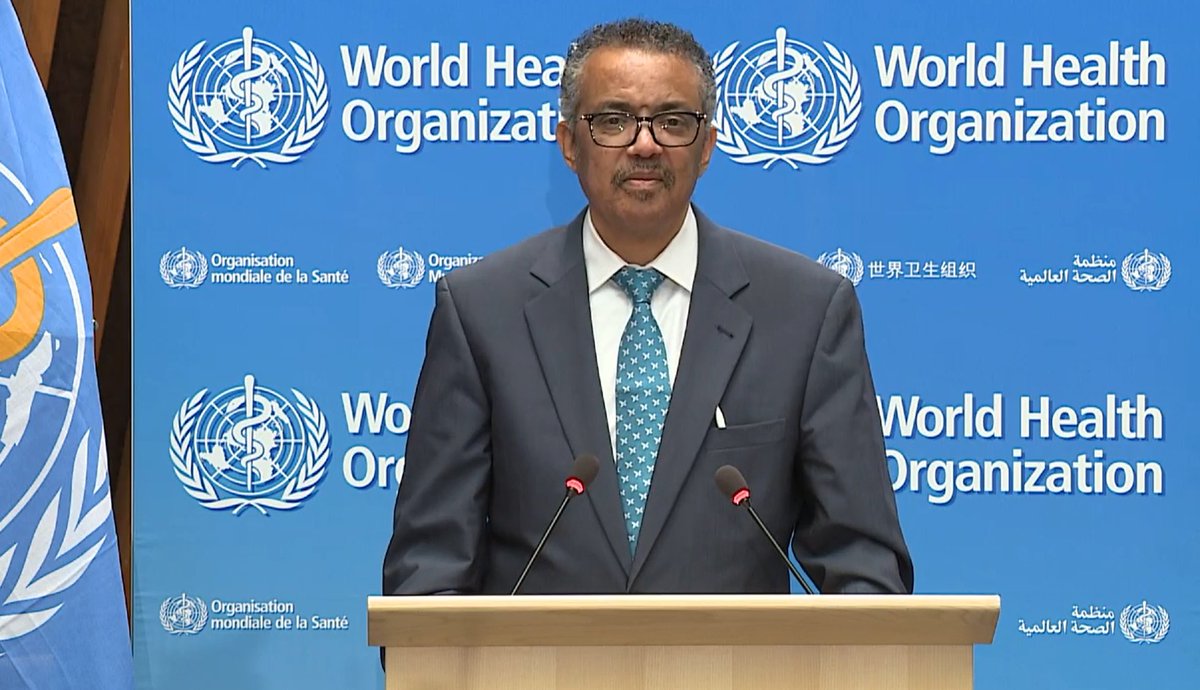 Introductory #WHA73 speech of <a href="/WHO/">World Health Organization (WHO)</a> <a href="/DrTedros/">Tedros Adhanom Ghebreyesus</a> asking audience to join him in the appreciation of the true #healthheroes that #nurses and #midwives are, especially during the #pandemic in this Year of the Nurse and the Midwife. We thank you Dr Tedros for supporting nurses and ICN!