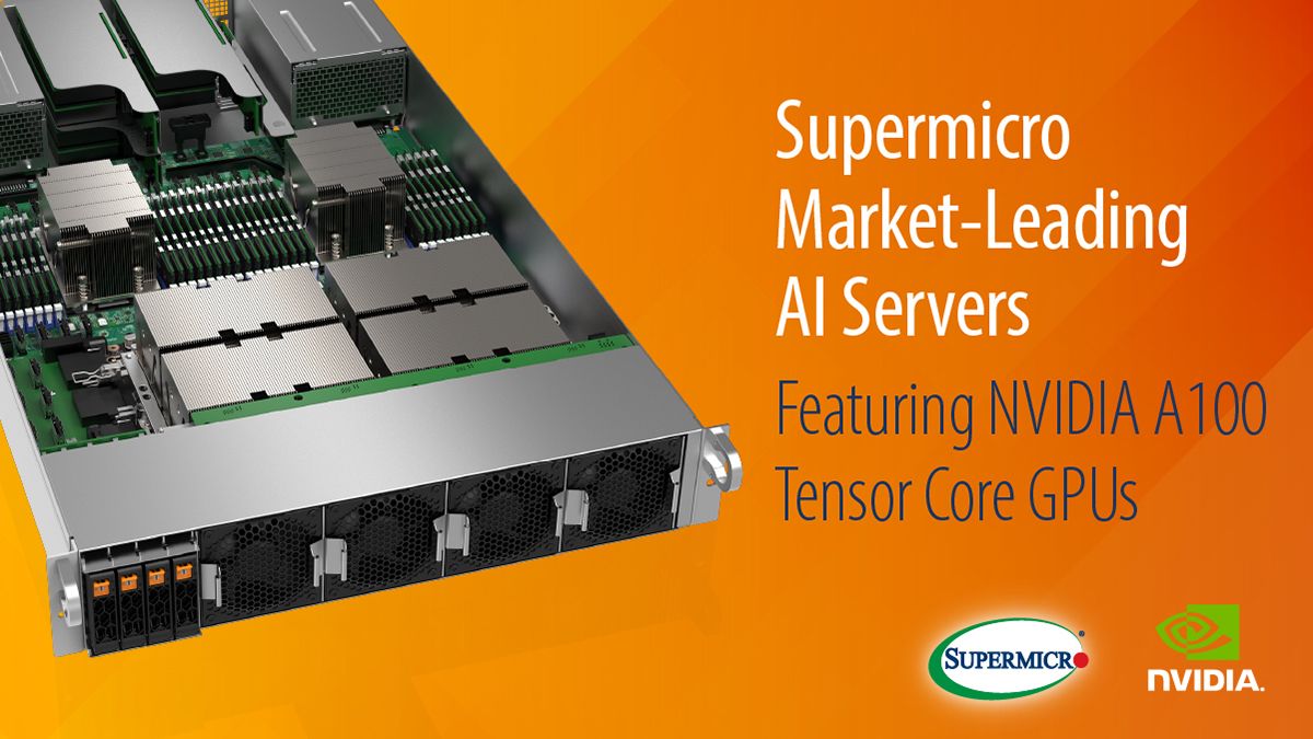 TMCTechnology's tweet photo. Supermicro boosts performance on the industry’s broadest portfolio of GPU servers. Optimised for AI, deep learning, data science, and compute workloads with full support for the new NVIDIA A100 Tensor Core GPUs. https://t.co/FVi6MiEebU