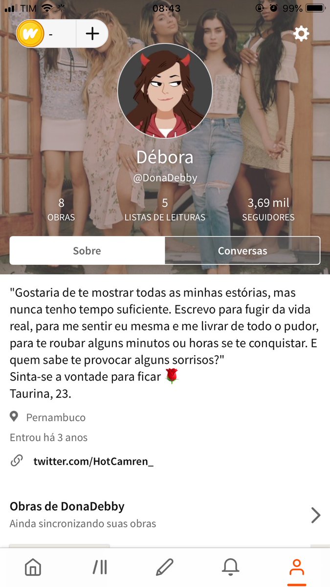 HotCamren_'s tweet photo. Conheça meu perfil no Wattpad e comece a semana maratonando 🌚 https://t.co/DxeSAMhfa1