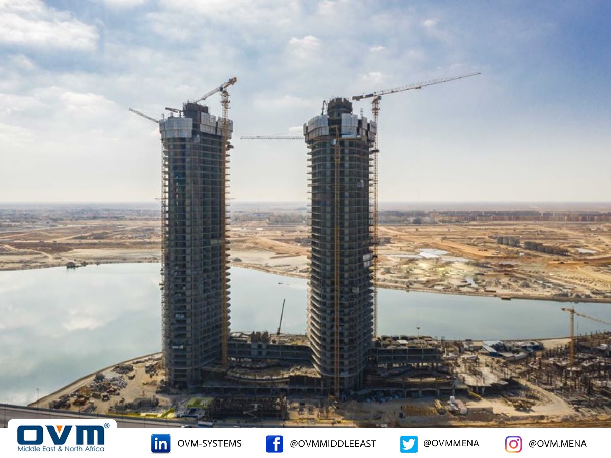 OVMmena's tweet image. {Update} Completion of Post-tensioned concrete slabs works for the first Two Towers of Alamein Towers “Package 1” Project in New Alamein city in Egypt, Execution of OVM Certified Applicator in Egypt: SteelTec Co.

#OVM_Featured_Projects