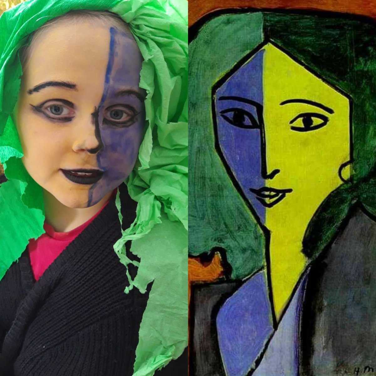lucasl273's tweet photo. @malvernprimary @Malvernyear5  #MalvernMasterpiece. Melissa has recreated Matisse's Lydia Delectorskeya on herself https://t.co/ZBLCRyzO7R