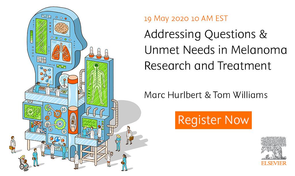 Save your seat for the live discussion on Melanoma research related to predictive modelling, disease stages, and treatment responses on 19 May: bit.ly/2X6m7s9