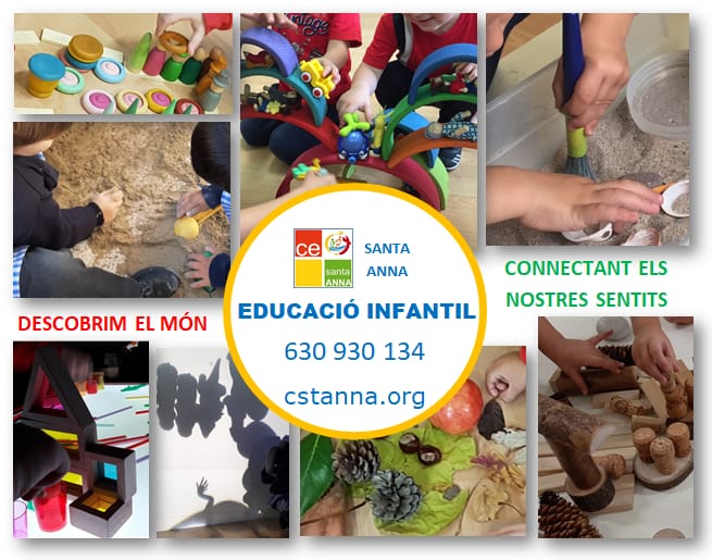 EDUCACIÓ INFANTIL
"Descobrim el món connectant els sentits"
Sabem la importància de la descoberta del món que els infants fan a través dels sentits i volem potenciar que els petits tinguin moltes experiències sensorials que els ajudin a descobrir, imaginar, sentir i crear.