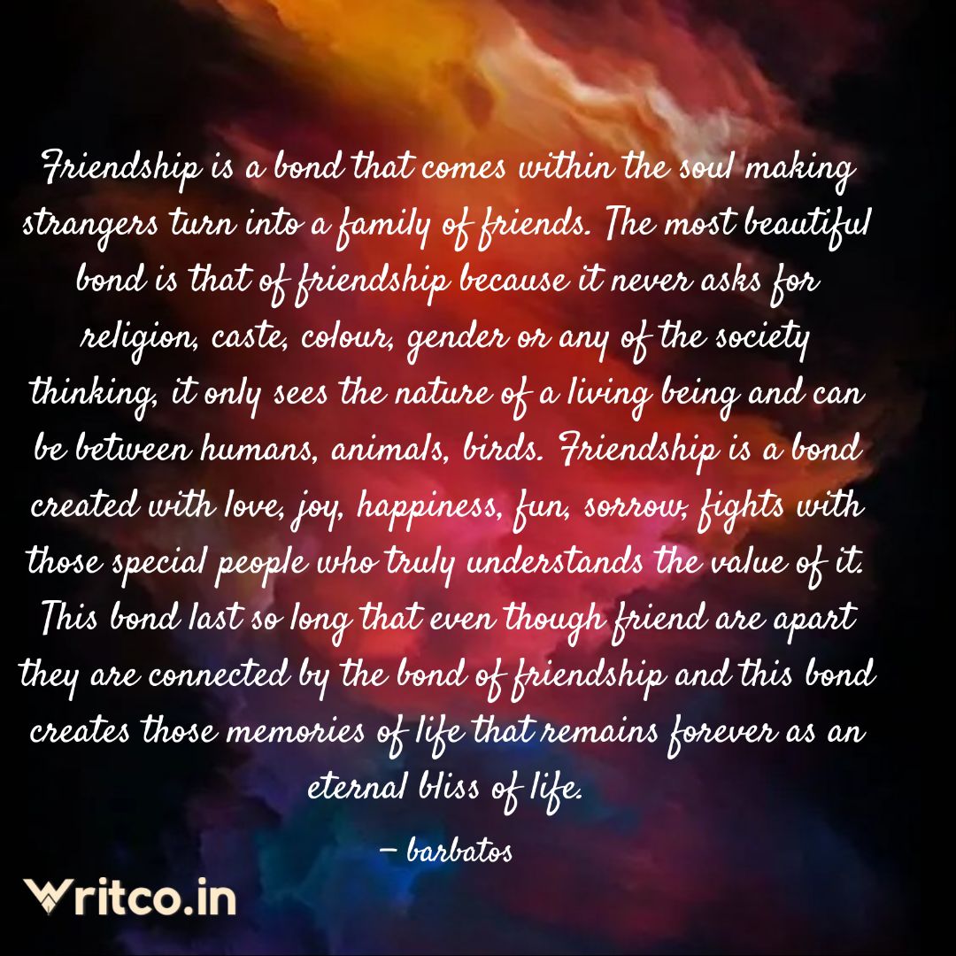 revanish293's tweet photo. Friendship is an eternal bliss ✨✨💫💫
.
.
.
.
#writco #writcommunity #writcoquote #writingcommunity #writingislife #writingsociety #writinglife #writerspocket #writerscommunity #writersofindia #writersnetwork #writerschoice #writerscorner https://t.co/lofk4nIHWx