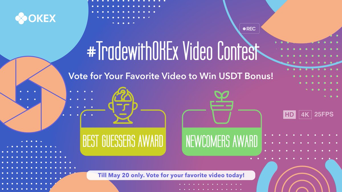 okx's tweet photo. 🏆 #TradeWithOKEx Video Contest - VOTE FOR YOUR 🥇
Thank you for ALL the awesome 🎞️ entries! Now is the time to vote for your favorite video to collect a little bonus from us 🗳️🎁
Vote now: https://t.co/RMgXkQlEId https://t.co/KosE2cBAJp