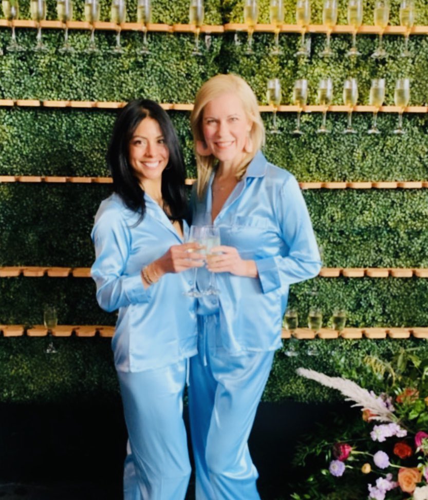 Back before wearing PJs in public was the norm 😂🥂 #trendsetters #localchef