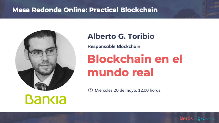 IZERTIS's tweet photo. Este miércoles reunimos en una mesa redonda online a las entidades con los proyectos más destacados en #blockchain aplicado a entornos reales.
Entre ellos estará @gotoalberto, responsable de Producto de Blockchain de @Bankia.
Todavía puedes registrarte en https://t.co/iu1BE3tN3L https://t.co/ZtjCkmXLJW
