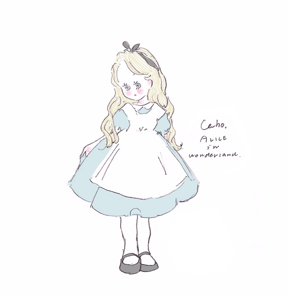 Caho アリスたち描いた