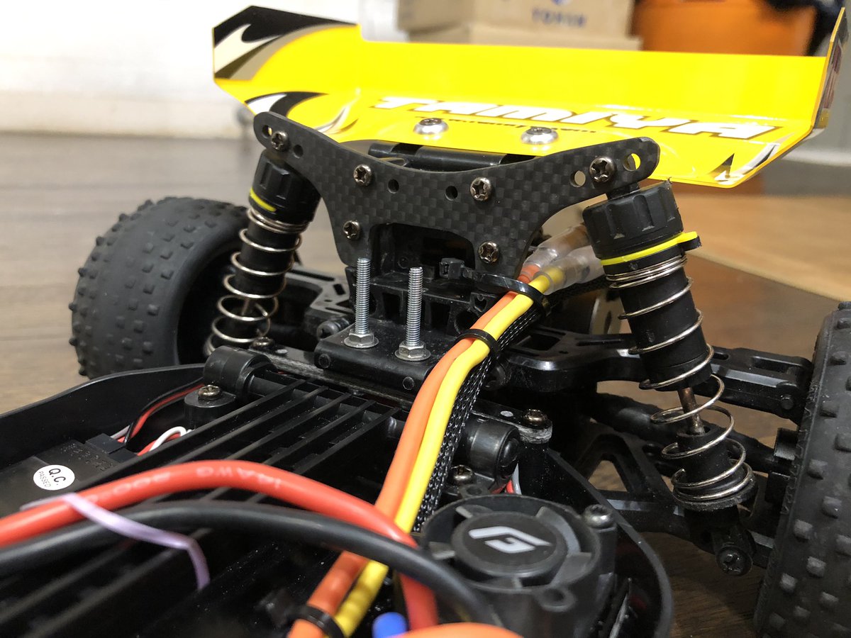 タミヤDT-02 カーボンダンパーステー③ DT02用カーボン製ショックタワーバー Type A | PINE BEACH RC