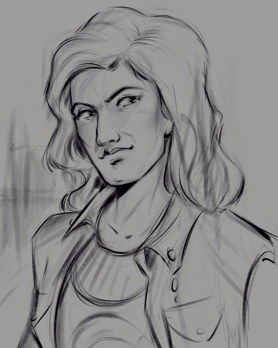 Rough 15 min lunch break doodle of Dutchess from Fallout 76