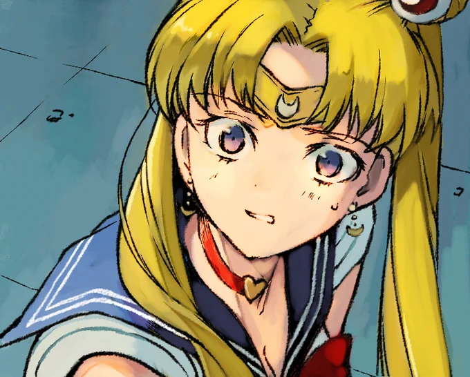 #sailormoonredraw 真剣に描こうとすると本当に元絵の良さがわかる 効果的な構図…!
自分の手癖だけでも完全な模写だけでもなく…というのはすごく勉強になりました 