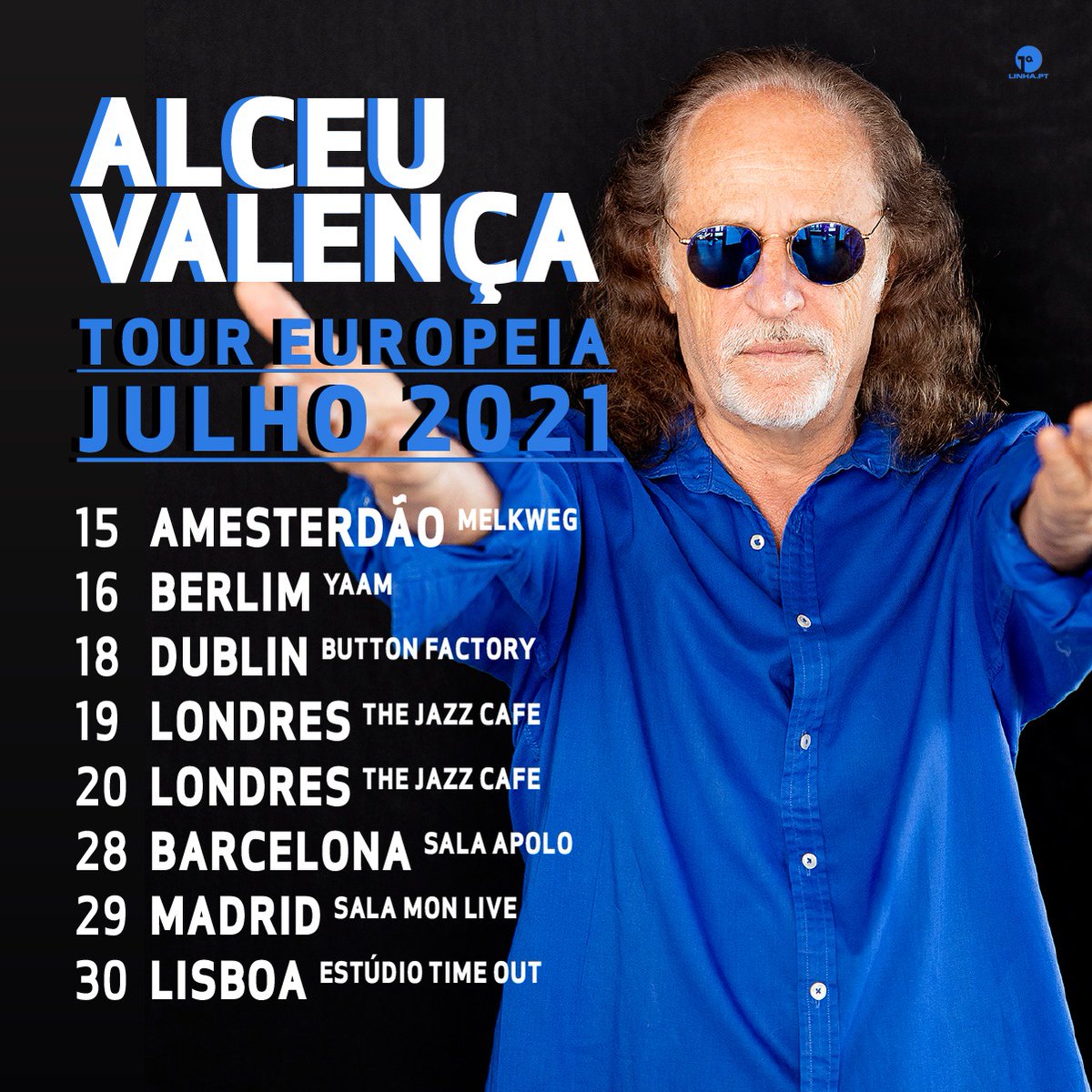 Aplazada la gira de Alceu Valença a julio del 2021. Toda la información aquí nyahbingicrew.com