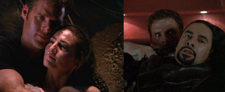 GirlfriendSciFi's tweet photo. Which scene was more loving of the first episode of #Farscape Season 2? Left or right? https://t.co/50WiQlC1aN