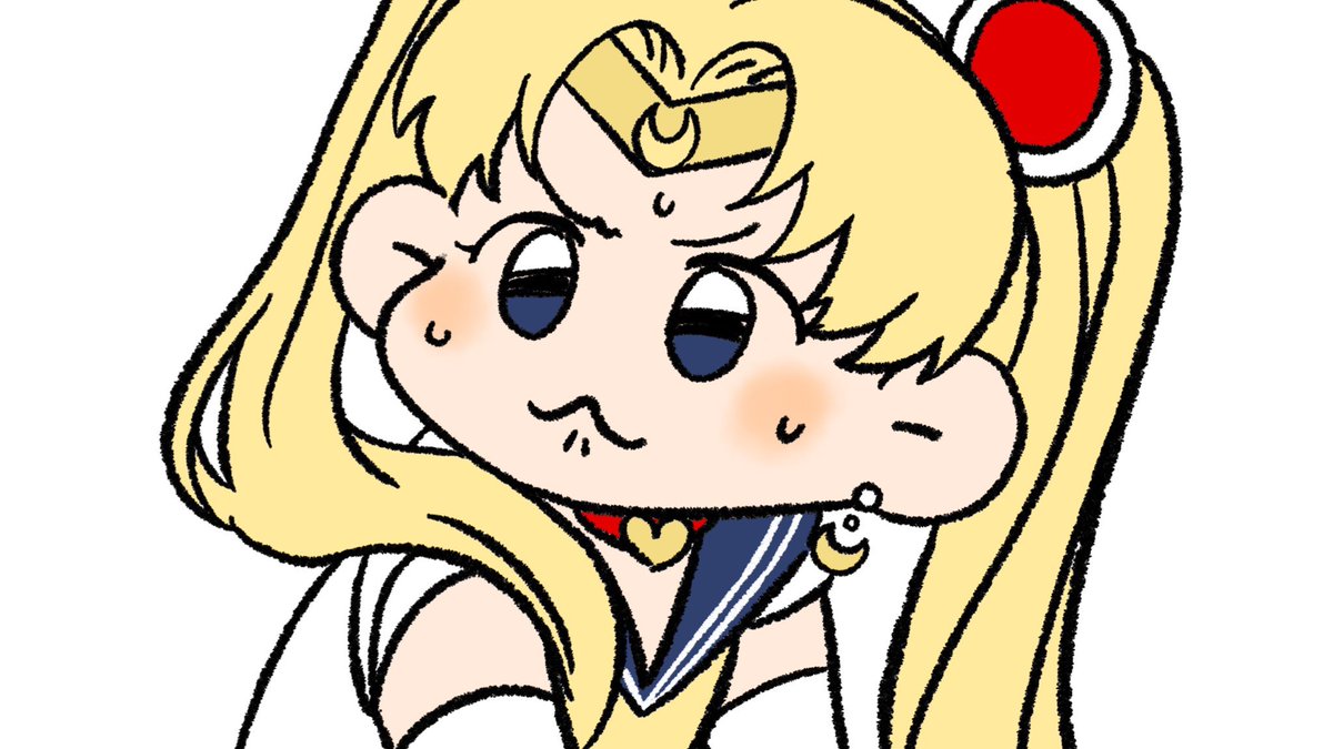 sailor moon ,tsukino usagi 1girl solo meme sailor senshi uniform twintails sailor collar blue sailor collar  illustration images